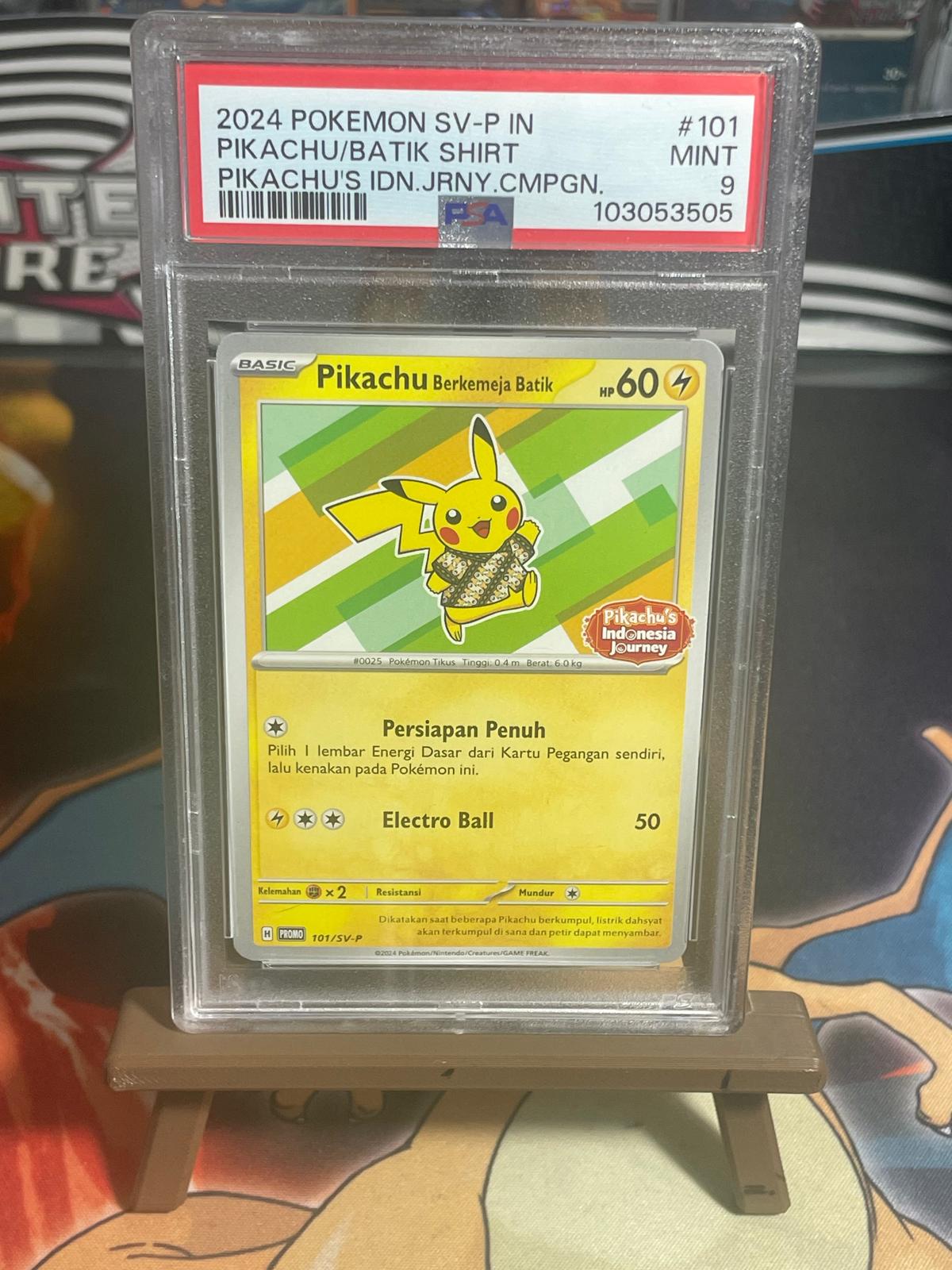 Pikachu /Batik Shirt PSA 9