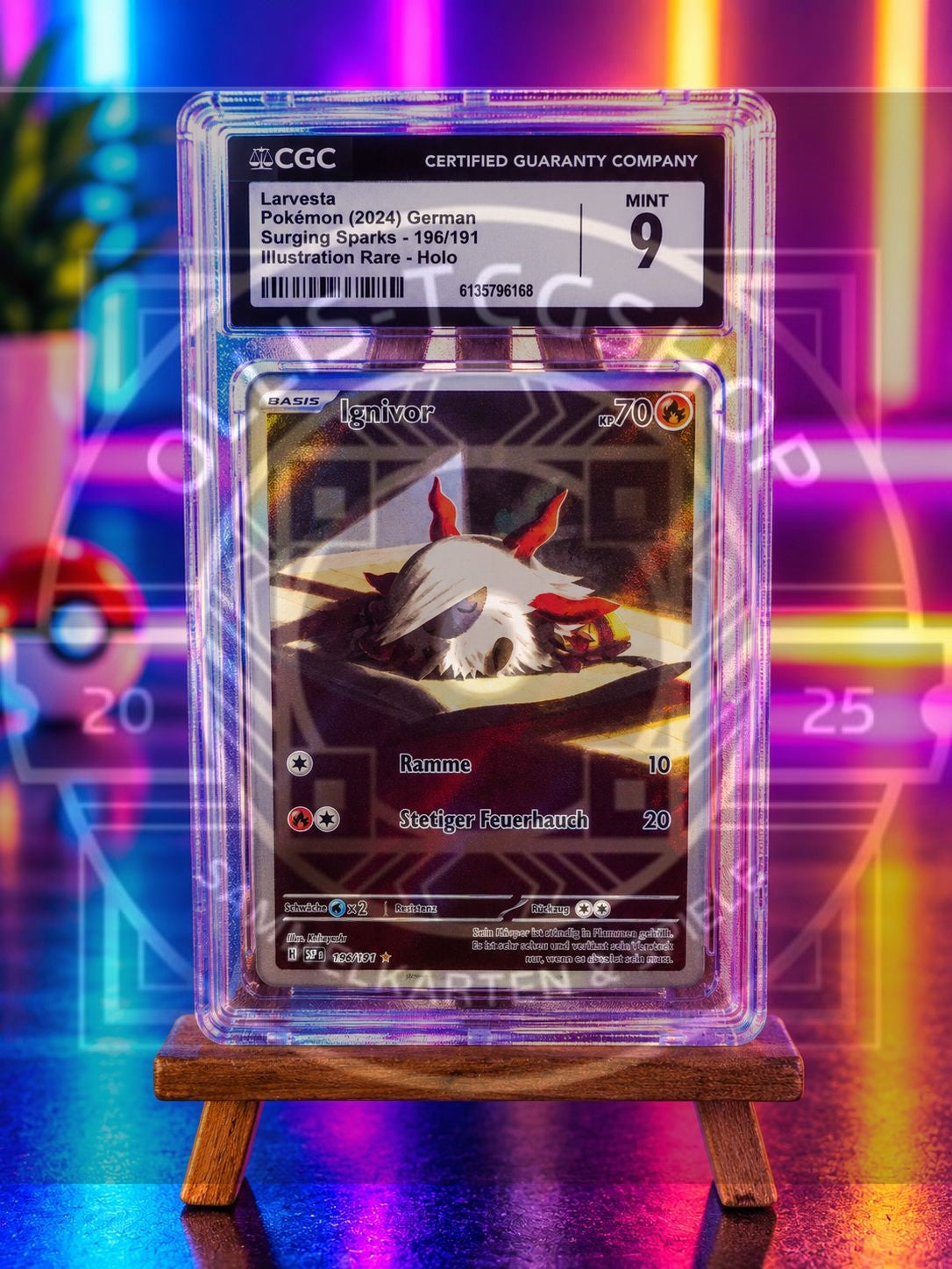 Pokémon Ignivor – 2024 Karmesin & Purpur: Stürmische Funken – CGC 9 MINT