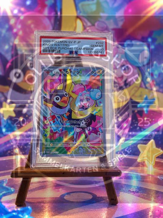 Pokémon Iono's Wattrel 232 SV-P Promo SV9 Box Campaign Japanisch – PSA 10 Gem Mint