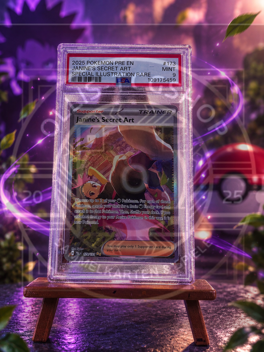 Pokémon Janine's Secret Art 173 Prismatic Evolutions SIR Englisch – PSA 9 Mint