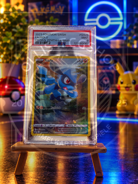 Pokémon Riolu GG26 Zenit der Könige Galarian Gallery Deutsch – PSA 9 Mint