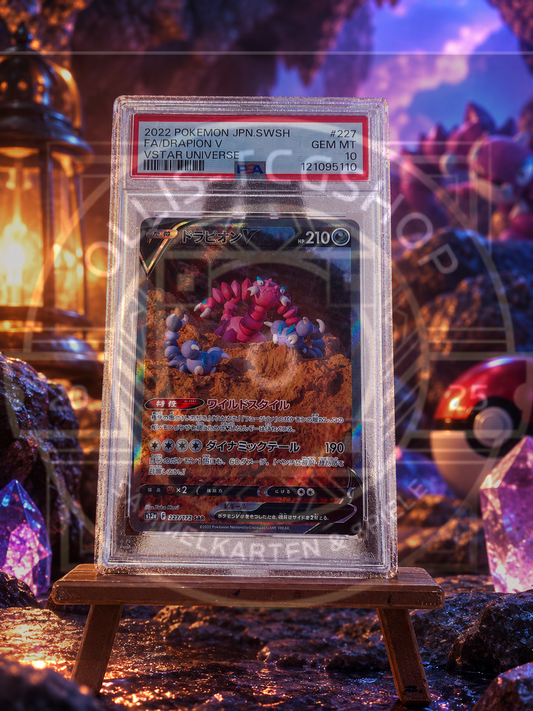 Pokémon Drapion V (Piondragi) 227 VSTAR Universe Full Art Japanisch – PSA 10 Gem Mint